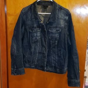 Lane Bryant Dark Wash Jean Jacket